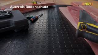 Gummimatte Meterware SBR  Bodenbelag Rubber Mat  ANRO [upl. by Iolenta370]