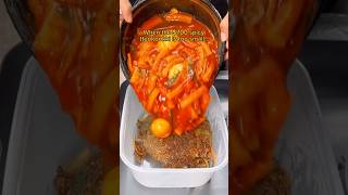 When the 700 spicy tteokbokki is to small… shorts viral mukbang [upl. by Lahcear]