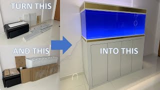 DIY Acrylic Aquarium  1 The Build 6x2x2 150gallons  570litres [upl. by Yonina]