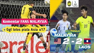 Komentar Fans Malaysia Malaysia vs Laos [upl. by Girard]