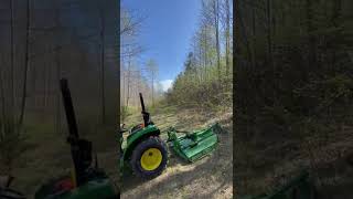 John Deere 3025D Foodplot clearing [upl. by Namar]