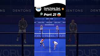 Padel Points That You Wont Believe  Part 21 Padel Shorts [upl. by Kilk]