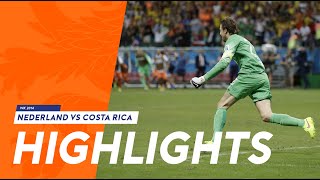 Highlights Nederland  Costa Rica 43 ns 13062014 WK 2014 [upl. by Nirra]