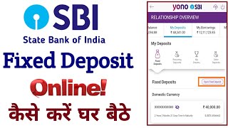 sbi fd online  state bank me fd kaise kare  sbi fixed deposit online  how to fd online in SBI [upl. by Aicemak13]