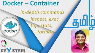 D05 Docker in Tamil  Container InDepth Commands  top exec stats nostream inspect filter [upl. by Annaeiluj]