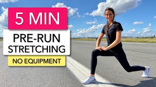 5 MIN PRERUNNING STRETCHING  WARM UP FOR RUNNERS [upl. by Freddi215]