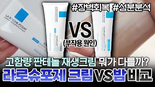 구매 전 꼭 보세요 피부과 유명템 라로슈포제 시카플라스트 크림 VS 밤 비교amp성분 분석ㅣ사용 후기ㅣ부작용 원인ㅣ피부장벽크림ㅣ올영 재생크림ㅣ약국템ㅣ고함량 판테놀ㅣ레이저 후 재생크림 [upl. by Leclair]