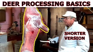 BEGINNERS GUIDE TO PROCESSING A DEER AT HOME shorter cut [upl. by Elocel26]