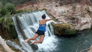 Fossil Springs Arizona  Cliff Jumping [upl. by Ylekalb778]