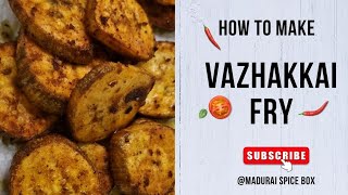 Vazhakkai Varuval  Vazhakkai Poriyal  Valakkai Fry  Valakkai Recipes in Tamil [upl. by Anaeed]