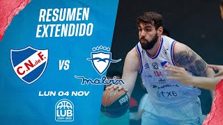 🏀Resumen Extendido Nacional vs Malvín Liga Uruguaya de Básquetbol 202425 [upl. by Jannery789]