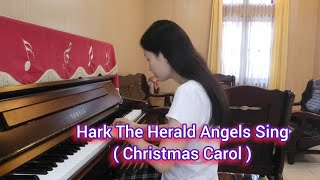 Hark The Herald Angels Sing  Christmas Carol  piano [upl. by Alston]