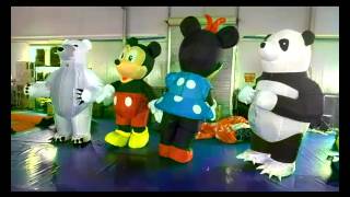 how to ues inflatable Animal Costume Walking Inflatable Mascot Moving Cartoon [upl. by Suivatnom]