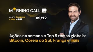 AÇÕES na semana BITCOIN COREIA do SUL FRANÇA e mais [upl. by Clio]