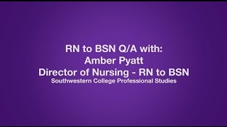 Online RN to BSN Degree QA with SC Nursing Director [upl. by Irami]