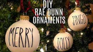 DIY RAE DUNN INSPIRED ORNAMENTS USING CRICUT  FARMHOUSE CHRISTMAS DECOR [upl. by Einehpets4]