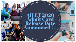 LATEST NEWS  AILET 2020 Admit Card Release Date Announced🔥🔥 [upl. by Odnomor]