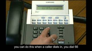 How to use the Group Pickup on a Samsung Telephone System [upl. by Koralie]