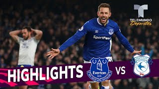 Everton vs Cardiff City 10 Goals amp Highlights  Premier League  Telemundo Deportes [upl. by Greabe]