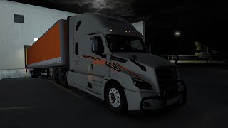 ATS driving for schneider from Lewistown Montana to Riverton Wyoming [upl. by Bolme]