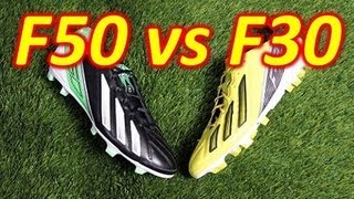 Adidas F50 adizero miCoach 2 VS F30 miCoach 2  Comparison [upl. by Treiber]