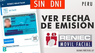 Saber fecha de emisión del DNI usando la APP oficial Reniec facial  Perú [upl. by Eitnom423]