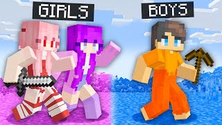 GIRL HUNTERS vs BOY SPEEDRUNNERS in Minecraft [upl. by Daffodil]