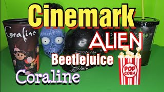 Alien Romulus Popcorn Bucket and more from Cinemark alien popcornbucket beetlejuice coraline [upl. by Ahseiuqal]