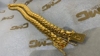 Making a Pure Gold Cuban Link Chain Handmade 24 Karat [upl. by Eliason]