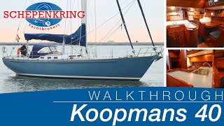 Koopmans 40 for sale  Yacht Walkthrough   Schepenkring Lelystad  4K 4K [upl. by Aynahs]