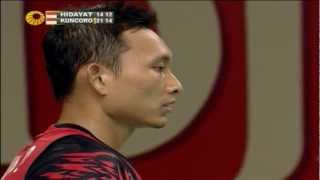 R16  MS  Sony Dwi Kuncoro vs Taufik Hidayat  2012 Djarum Indonesia Open [upl. by Avevoneg]