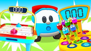 Leo the truck full episodes cartoons for kids Street vehicles amp trucks Learning baby videos [upl. by Yekcin]