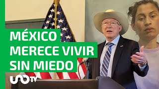 Estrategia de quotabrazos no balazosquot no funcionó Ken Salazar embajador de EU en México [upl. by Teddi]