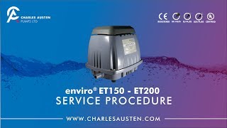 enviro® ET150  ET200 servicing procedure [upl. by Attolrac544]