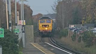 5X64  GBRf 47739 with 458403 passing West Byfleet  201124 [upl. by Keyes615]