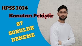 56 2024 KPSS  Yeni Deneme Sınavı  LisansÖnlisans  Ali Gürbüz [upl. by Aarika409]