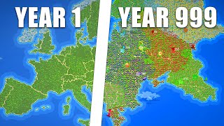 I Made Humans Colonize Europe For 1000 Years  Worldbox [upl. by Valerlan860]