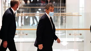 Französisches Gericht unterbricht Korruptionsprozess gegen Nicolas Sarkozy [upl. by Eelyac]