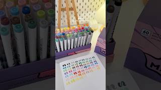 Arrtx acrylic marker set unboxing 🌈 [upl. by Nnair355]