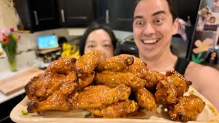 No Deep Fry Chicken Wings Oven Bake Recipe [upl. by Crysta]