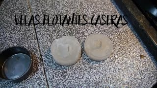 COMO HACER UNA VELA FLOTANTE CASERA [upl. by Mireille]