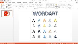 How to Insert WordArt In PowerPoint [upl. by Clarita819]