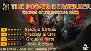 The Power Berserker  PVE Patch 2023  Guild Wars 2 [upl. by Nylloc]