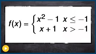 Determine if a piecewise function is continuous or discontinuous [upl. by Ardnaeed71]