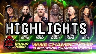 Elimination Chamber Wwe Title Match HIGHLIGHTS [upl. by Hampton]