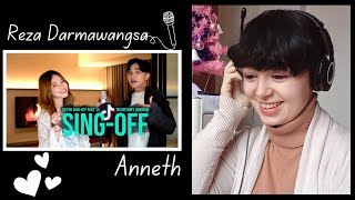 Reza Darmawangsa  SINGOFF TIKTOK SONGS vs Anneth Part 15 Reaction Video So in Love With This🥰 [upl. by Arlo]