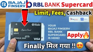 Bajaj Finserv RBL Bank Supercard Apply 2024  Limit  Annual Fees  Benefits  Cashback  Review [upl. by Ardnalahs]