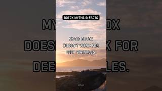 Myth Botox doesn’t work for deep wrinkles cosmetology botox myths selfcare beauty skincare [upl. by Lamaaj704]