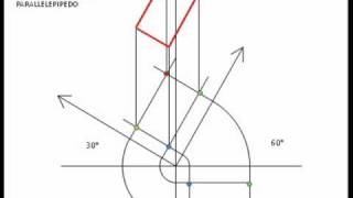 Assonometria monometrica parallelepipedo [upl. by Shull]