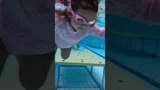 Relaxed Water Baby swimmingpool underwater baby happy swimminglessons [upl. by Siusan]